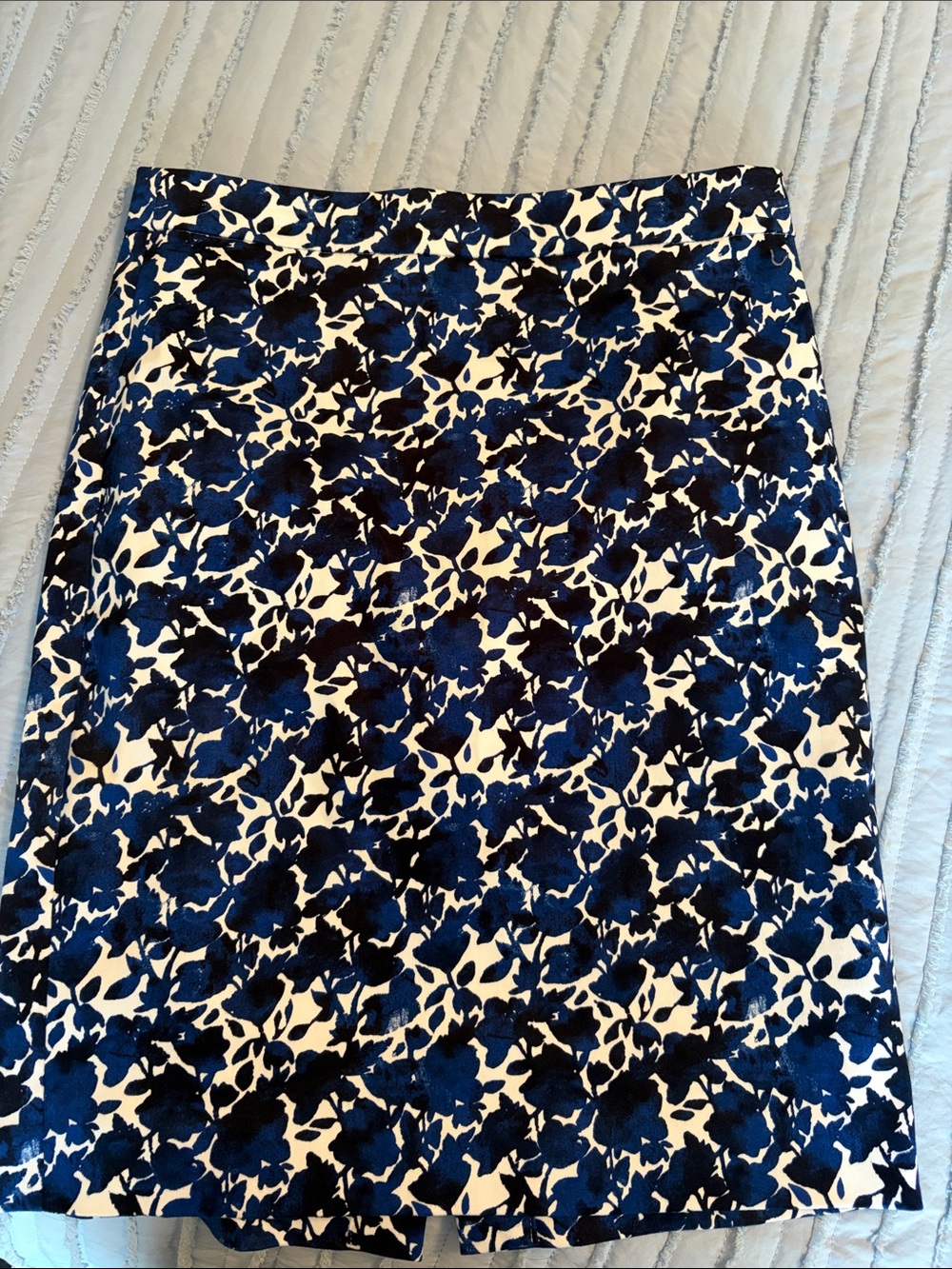 Women's Navy Blue Floral Pencil Skirt